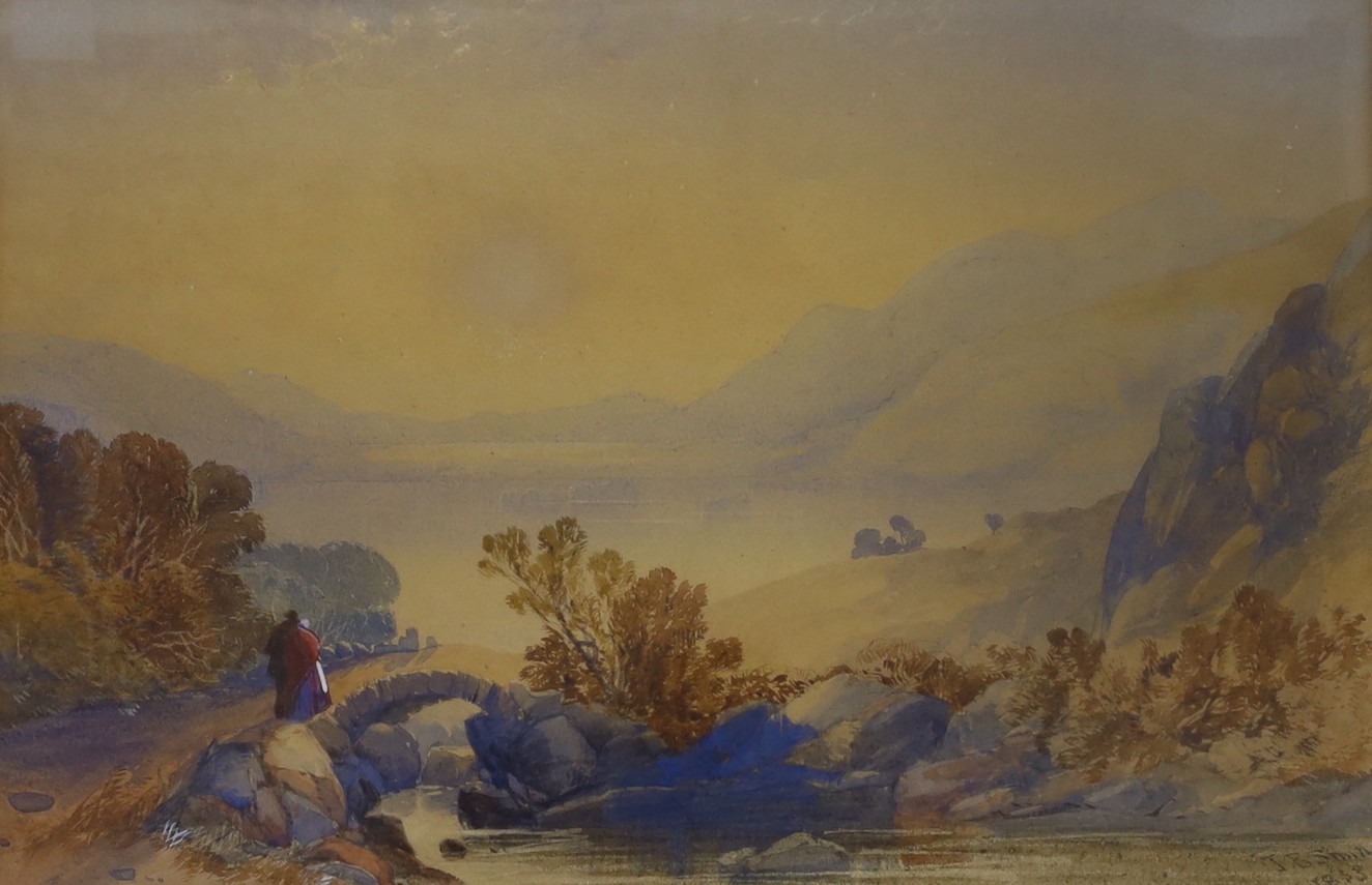 James Burrell Smith (1822-1897), pair of watercolours, Lakeland scenes, signed and dated 1833 / 1831, 22 x 33cm